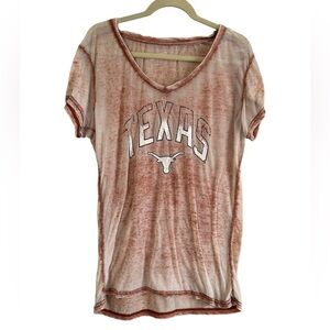 TEXAS V-NECK SHEER BURNOUT TEE